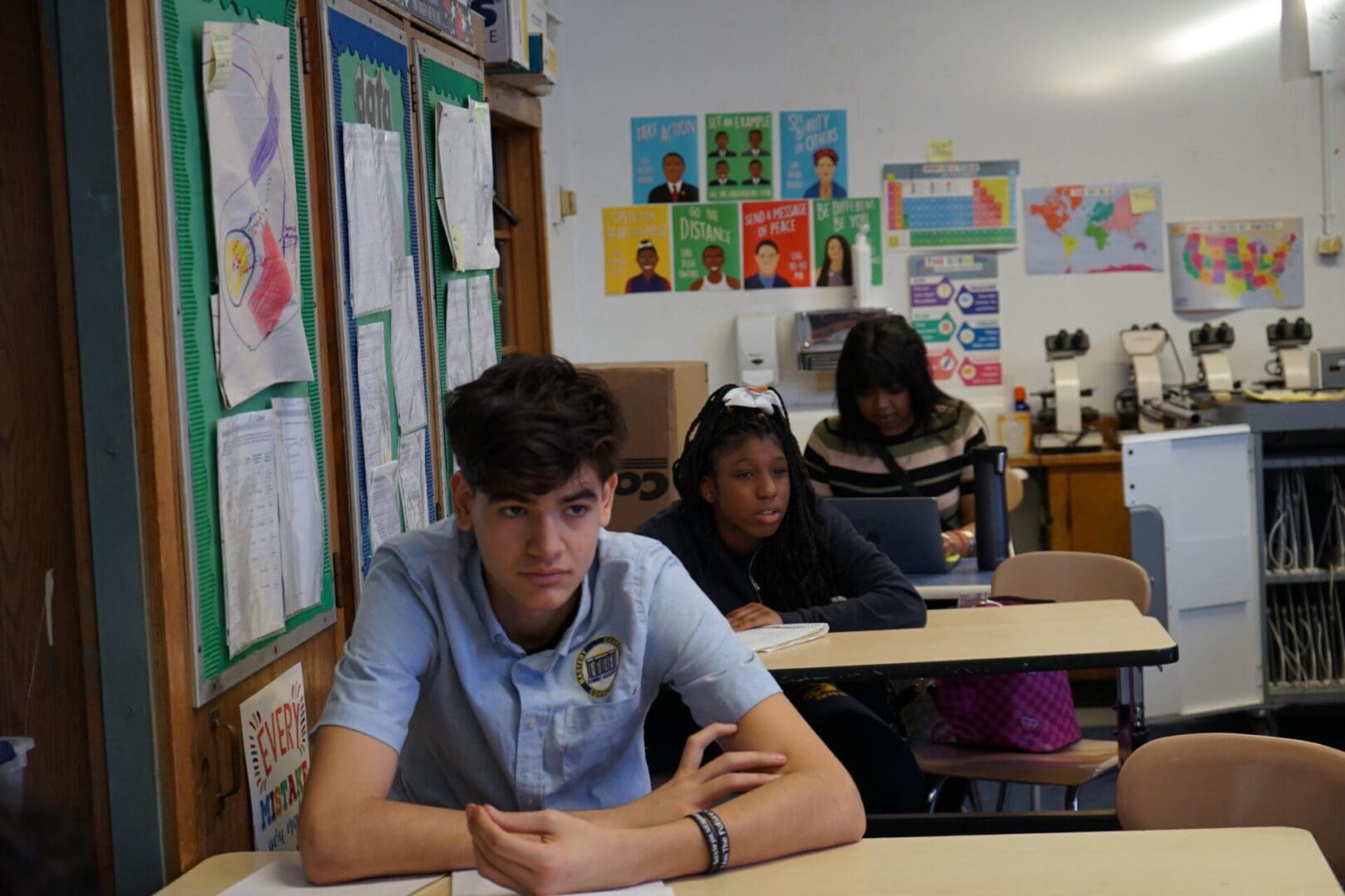 Summit Academy Middle School scholars in class